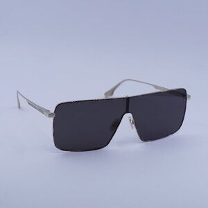 Victoria Beckham VB238S 701 Sunglasses Gold Shield Frame, Smoke Lenses